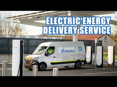 Une camionnette d'énergie électrique à livraison rapide : un Renault Master fournissant une énergie propre et silencieuse